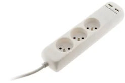 Bloc 3 prises 16A 2P+T avec 2 USB --Zenitech Sale