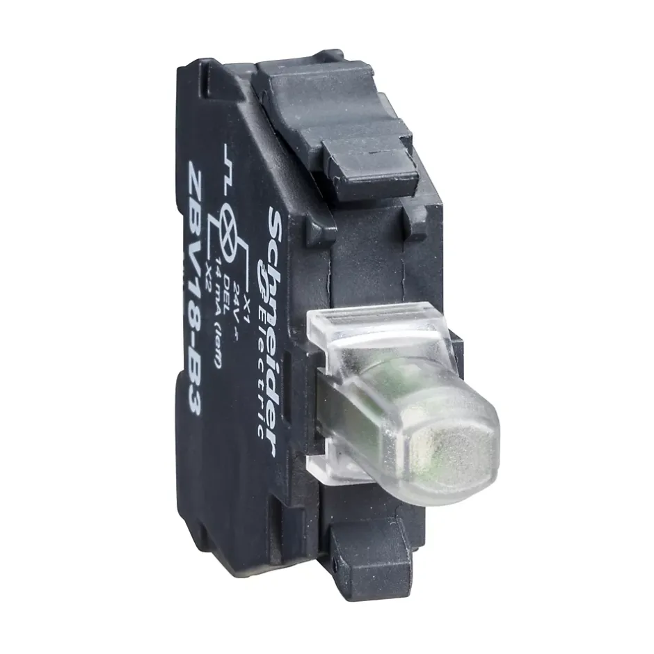 Bloc lumineux 24V avec LED blanche intégrée Schneider Harmony-Schneider Electric Discount