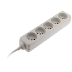 Bloc multiprise 5 prises 2P+T 16A blanc --Zenitech Clearance