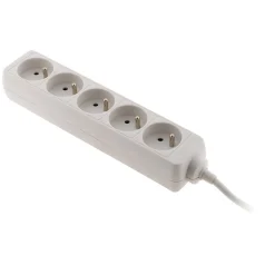 Bloc multiprise 5 prises 2P+T 16A blanc --Zenitech Clearance