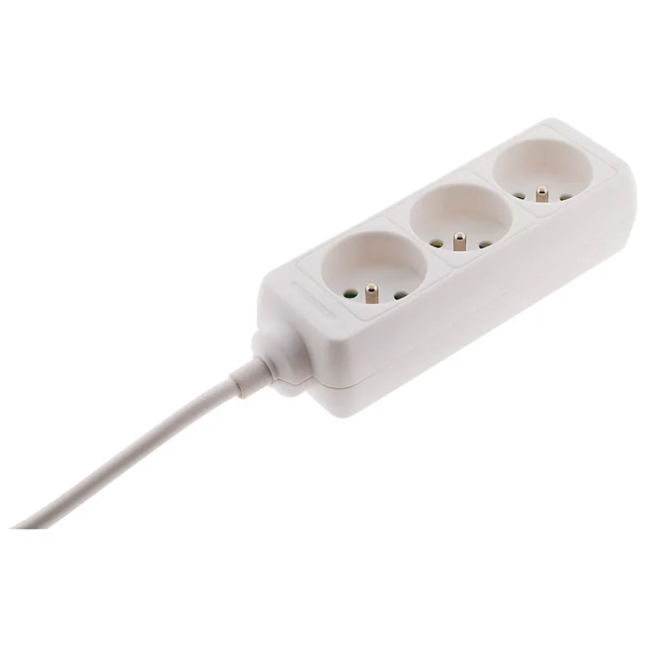 Bloc multiprise 3 prises 2P+T 16A blanc -^Zenitech Clearance