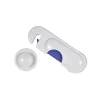 Bloque porte-vitrée plastique blanc avec double face^Abus Outlet