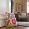 Bloque-porte hibou Rei tissu multicolore ⌀10x H.23 cm^ Outlet