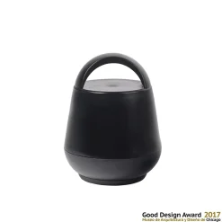 Bloque-porte soft touch Rei noir ⌀6,8x H.8,7 cm^ Outlet