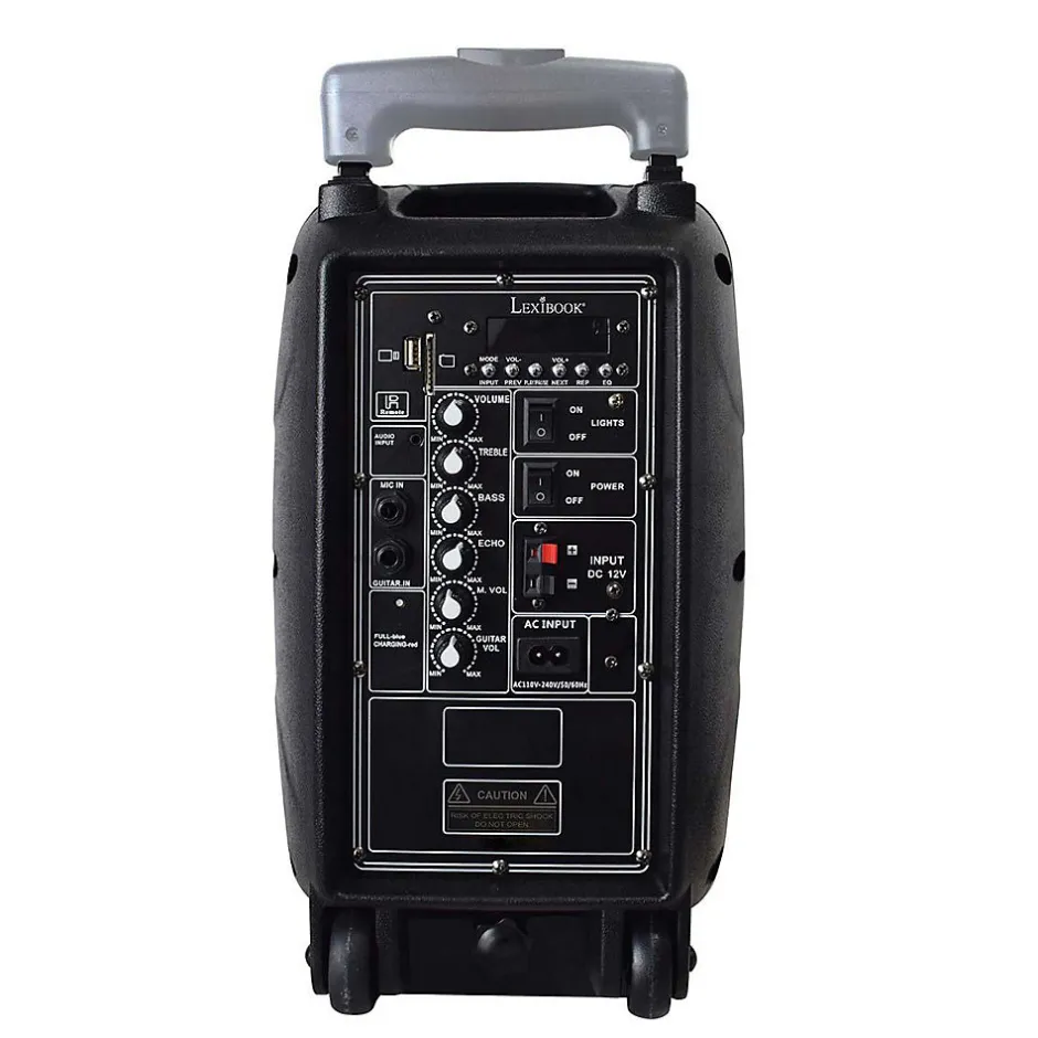 Bluetooth Karaoke avec roulettes, lumières et micro-Lexibook Outlet