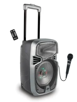 Bluetooth Karaoke avec roulettes, lumières et micro-Lexibook Outlet