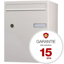 Boite à colis Atout 1 porte blanc mat sablé RAL 9010 MS-Renz