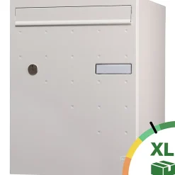 Boite à colis Atout 1 porte blanc mat sablé RAL 9010 MS-Renz