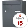 Boite à colis Atout 1 porte gris anthracite mat sablé RAL 7016 MS^Renz Clearance