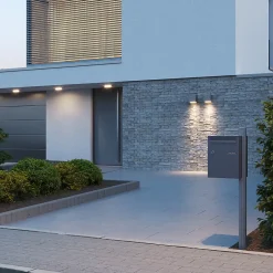 Boite à colis Atout 1 porte gris anthracite mat sablé RAL 7016 MS^Renz Clearance