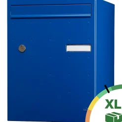 Boite à colis Atout 1 porte Bleu brillant RAL 5010 B-Renz Outlet