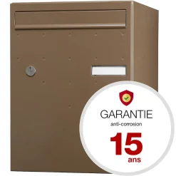 Boite à colis Atout 1 porte Taupe brillant RAL 7006 B^Renz New