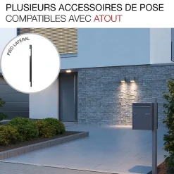 Boite à colis Atout 1 porte Noir Sablé RAL 2100MS-Renz New