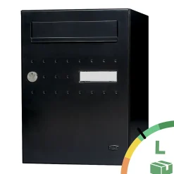 Boite à colis Eclipse 1 porte noir mat RAL 9005 M^Renz Discount