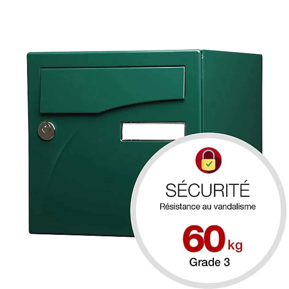 Boite aux lettres Préface 2 portes Vert brillant RAL 6005B^Renz Online