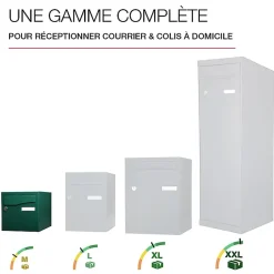 Boite aux lettres Préface 2 portes Vert brillant RAL 6005B^Renz Online