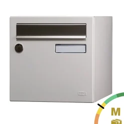 Boite aux lettres Allure 1 porte blanc 9016M-Renz Discount