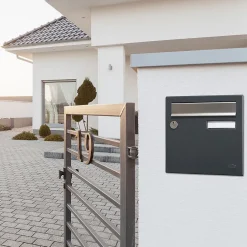 Boite aux lettres Allure 2 portes gris anthracite 7016M^Renz Clearance