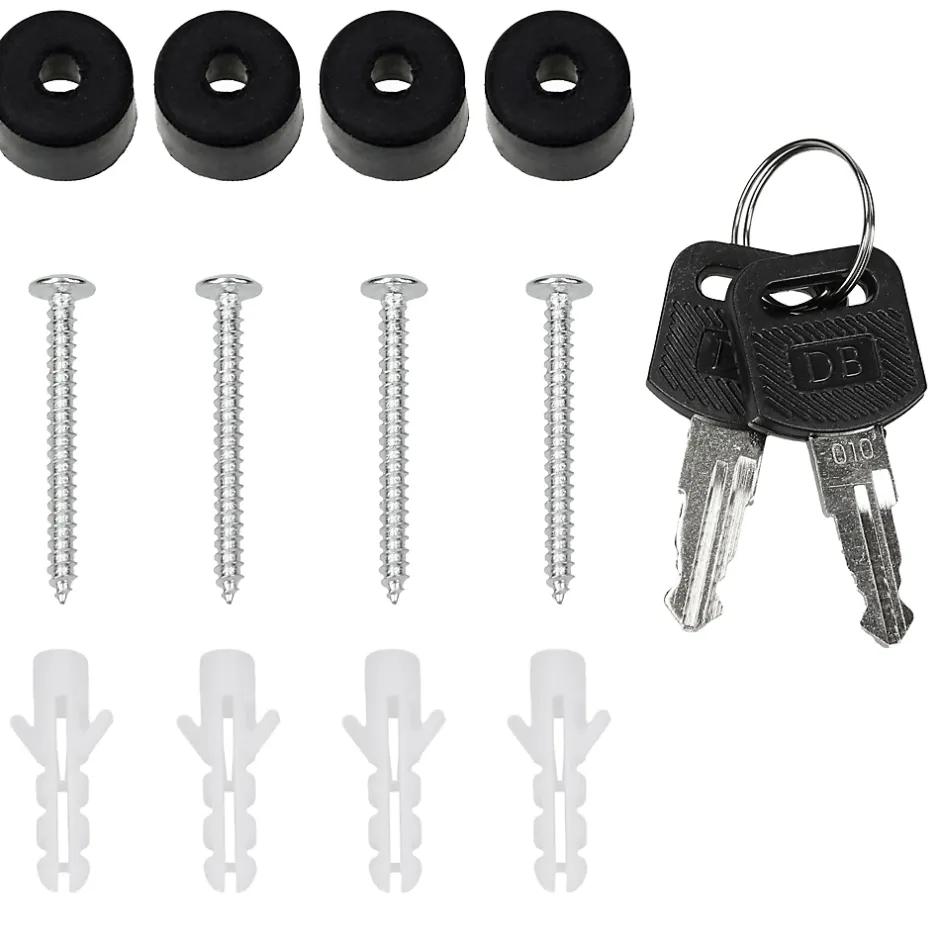 Boite aux lettres anthracite, aspect bois avec rouleau a journaux et pied support-Ml-Design New