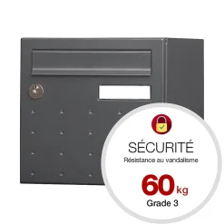 Boite aux lettres CubYsm 2 portes Gris anthracite 7016M^Renz Best