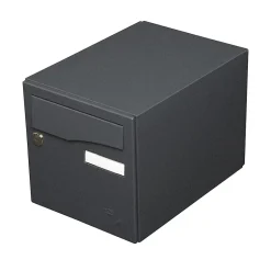 Boite aux lettres Préface 1 porte Noir Sablé RAL 2100 MS-Renz New