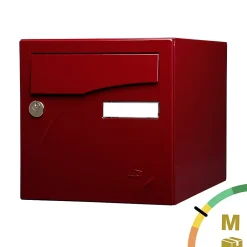 Boite aux lettres Préface 2 portes Rouge pourpre brillant 3004B^Renz Clearance