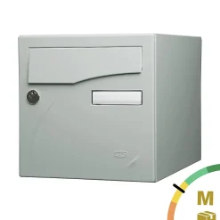 Boite aux lettres Préface 2 portes Gris polaire mat RAL 9006 M-Renz Sale