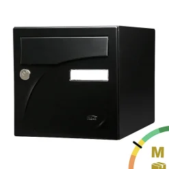Boite aux lettres Préface 2 portes Noir mat RAL 9005M^Renz