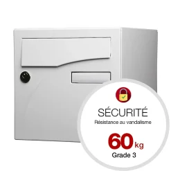 Boite aux lettres Préface 2 portes Blanc neige mat RAL 9016MT^Renz Hot