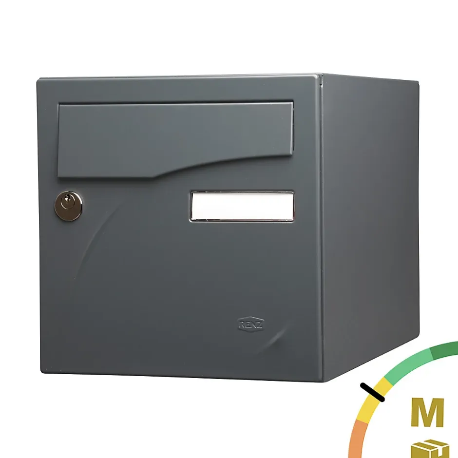 Boite aux lettres Préface 2 portes Gris anthracite RAL 7016M^Renz Discount