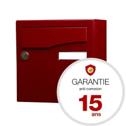 Boite aux lettres Préface compact Rouge pourpre brillant 3004B-Renz Hot