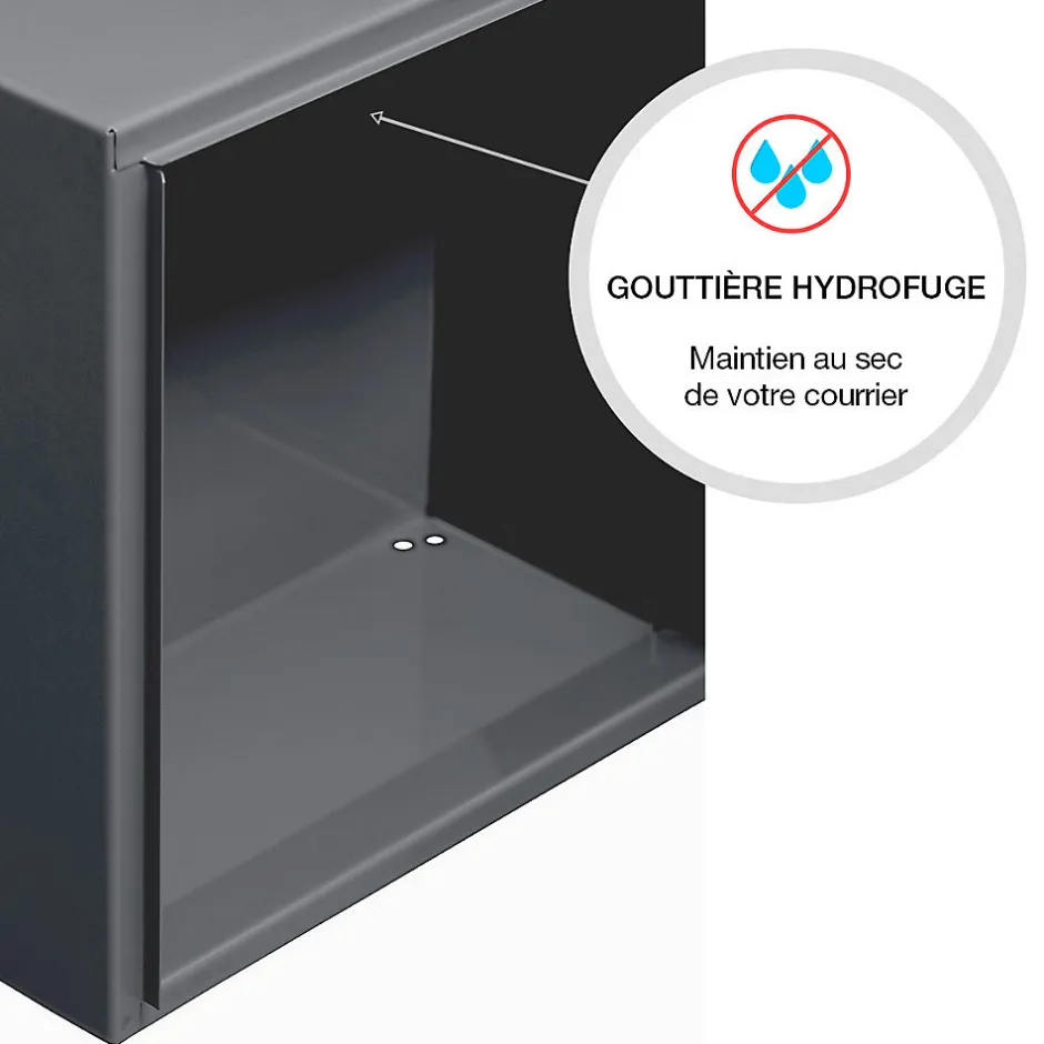 Boite aux lettres Préface compact Gris anthracite mat RAL 7016M^Renz New