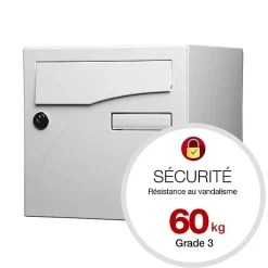 Boite aux lettres Préface 1 porte Blanc brillant RAL 9016B^Renz Clearance