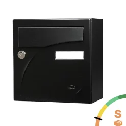 Boite aux lettres Préface compact Noir mat RAL 9005M-Renz New