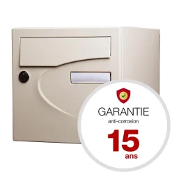 Boite aux lettres Préférence 2 portes ivoire brillant 1015B^Renz