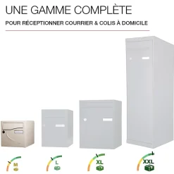 Boite aux lettres Préférence 2 portes ivoire brillant 1015B^Renz