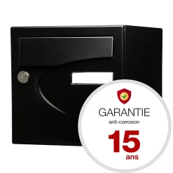 Boite aux lettres Préférence 2 portes noir mat 9005M^Renz Discount