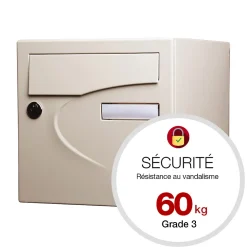 Boite aux lettres Préférence 1 porte ivoire brillant 1015B^Renz Best