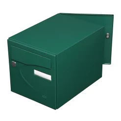 Boite aux lettres Préférence 2 portes vert brillant 6005B-Renz Outlet