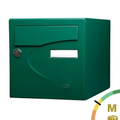 Boite aux lettres Préférence 2 portes vert brillant 6005B-Renz Outlet