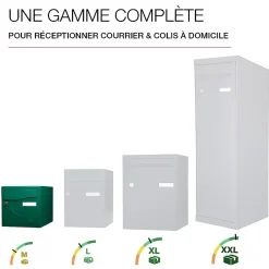 Boite aux lettres Préférence 2 portes vert brillant 6005B-Renz Outlet