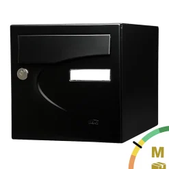 Boite aux lettres Préférence 1 porte noir mat 9005M^Renz