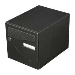 Boite aux lettres Préférence 1 porte noir décor RAL 9005 D-Renz Discount