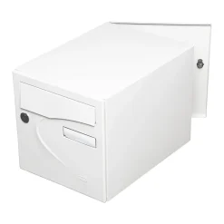 Boite aux lettres Préférence 2 portes blanc brillant 9016B-Renz Hot