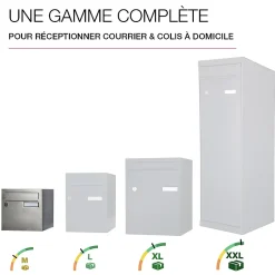 Boite aux lettres Rivage 1 porte inox brossé^Renz Online