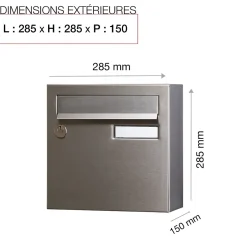 Boite aux lettres Rivage compact brossé^Renz