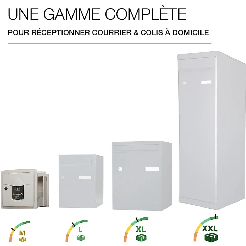 Boite aux lettres Soléa à encastrer 2 portes Ton Pierre sablé 1013MS^Renz Best