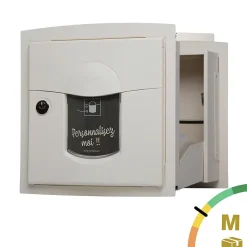 Boite aux lettres Soléa à encastrer 2 portes Ton Pierre sablé 1013MS^Renz Best