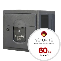 Boite aux lettres Soléa à encastrer 2 portes Gris anthracite REN 0206 MS^Renz Best