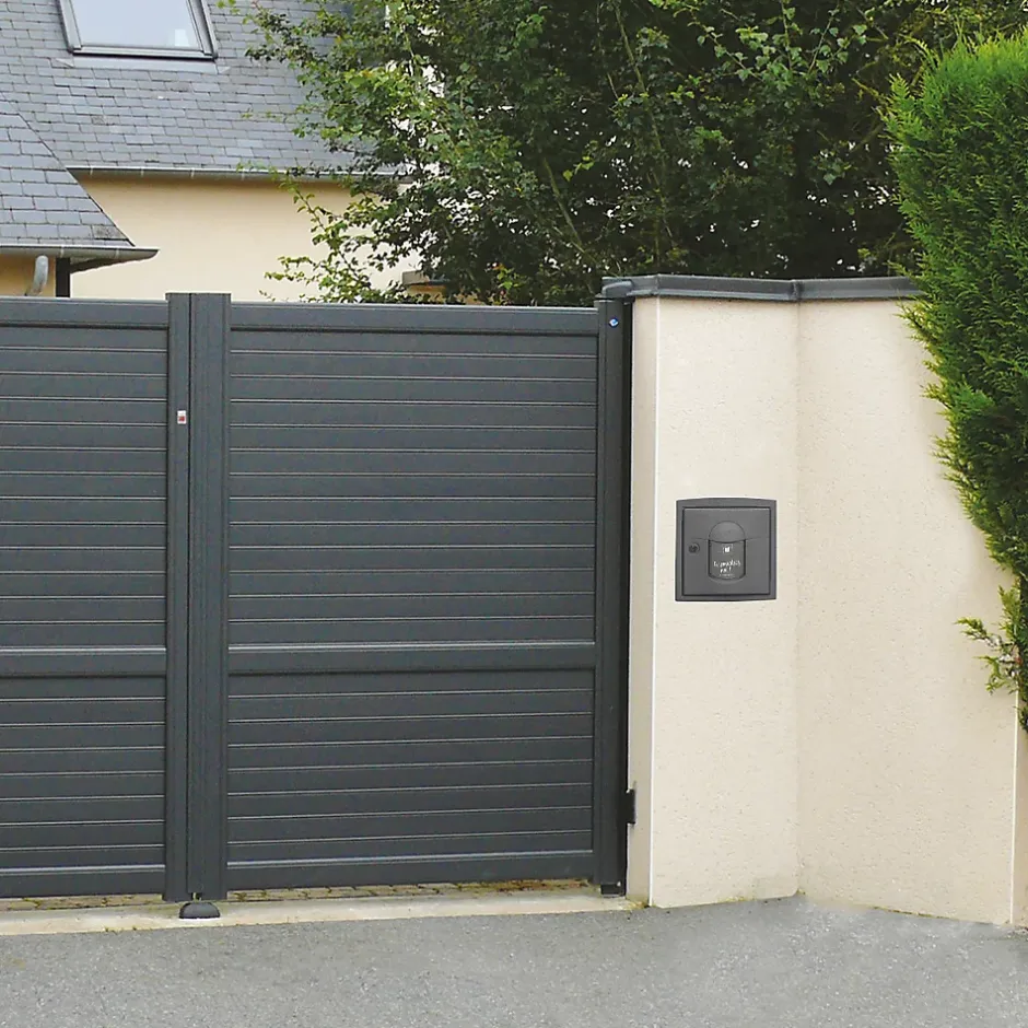 Boite aux lettres Soléa à encastrer 2 portes Gris anthracite REN 0206 MS^Renz Best